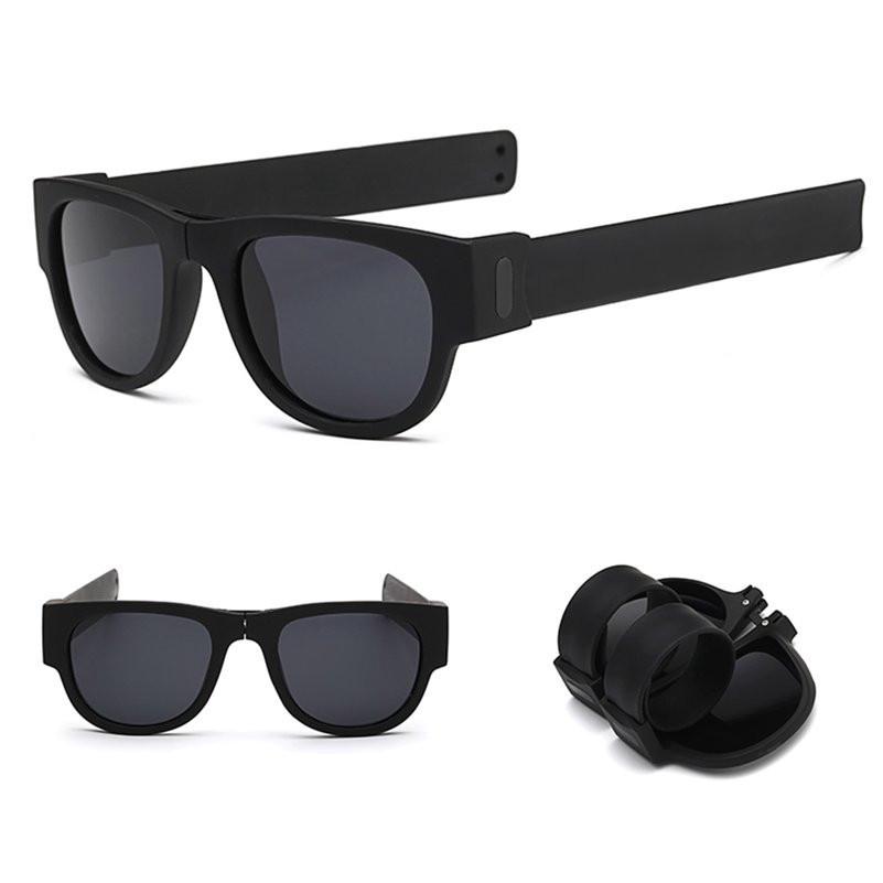 Солнцезащитные очки спортивные браслет трансформер Черный