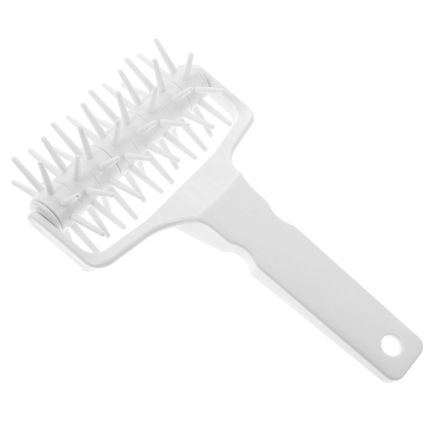 Кондитерский ролик для перфорации теста в пицце 20 см Белый (2056791269)