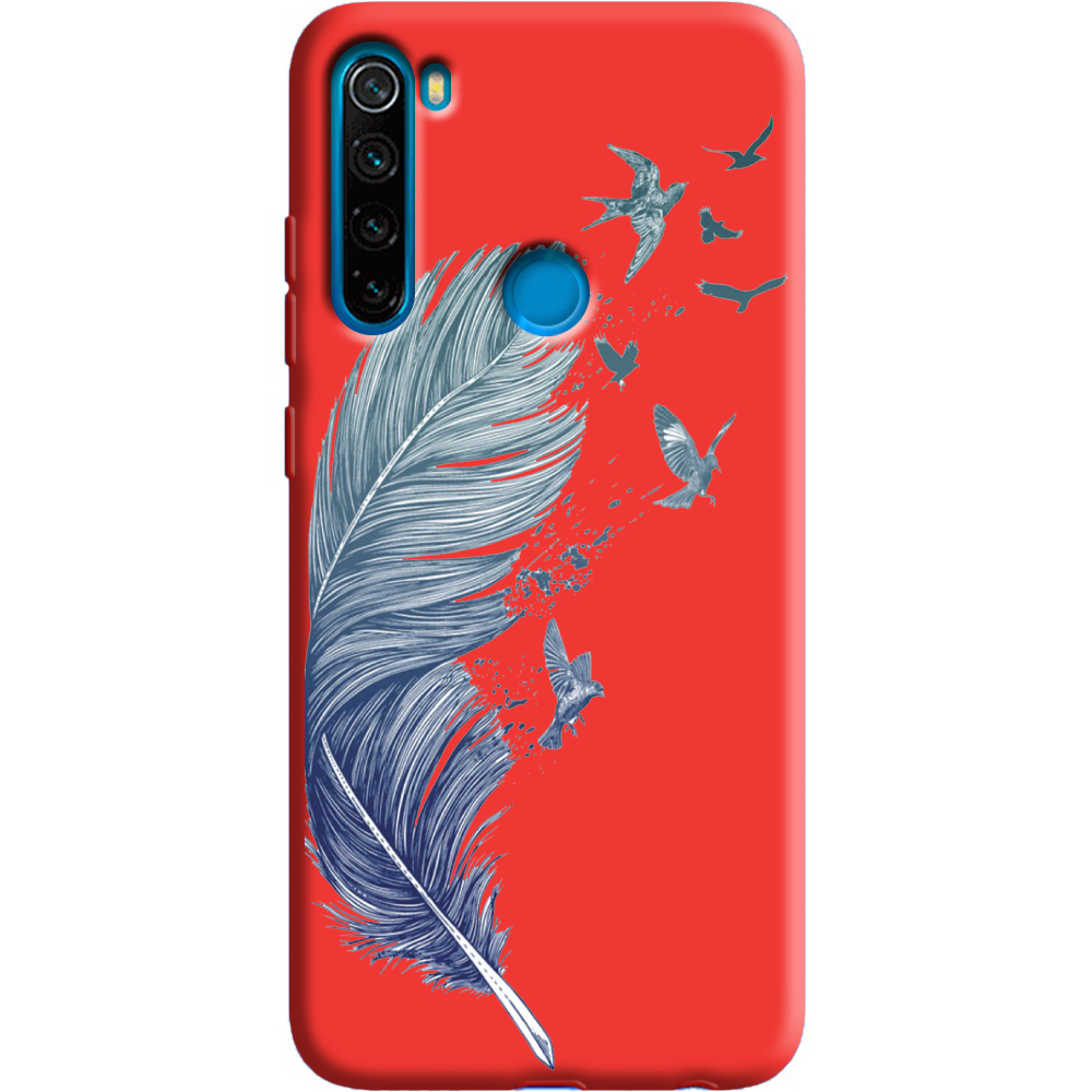 Чехол Boxface Xiaomi Redmi Note 8 Feather Красный силикон (38214-cc38-38683)