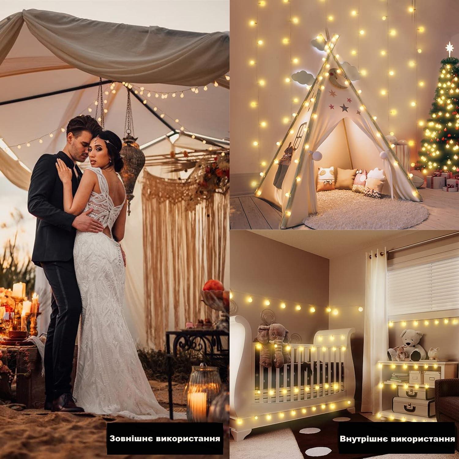 Гірлянда світлодіодна VENNKE на батарейках та пультом дистанційного керування 6 м Жовтий (13304619) - фото 5 Гірлянда світлодіодна VENNKE на батарейках та пультом дистанційного керування 6 м Жовтий (13304619) - фото 5