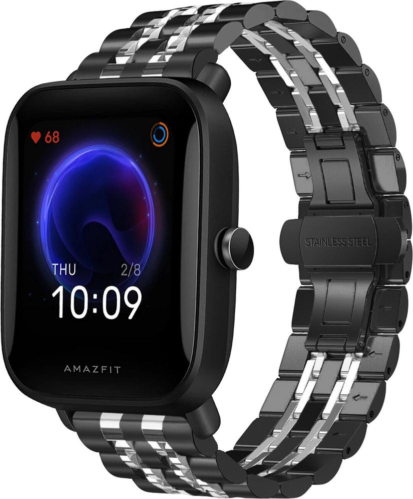Браслет металлический Spinye Line для Amazfit Bip U Pro Black Silver (29031-03)