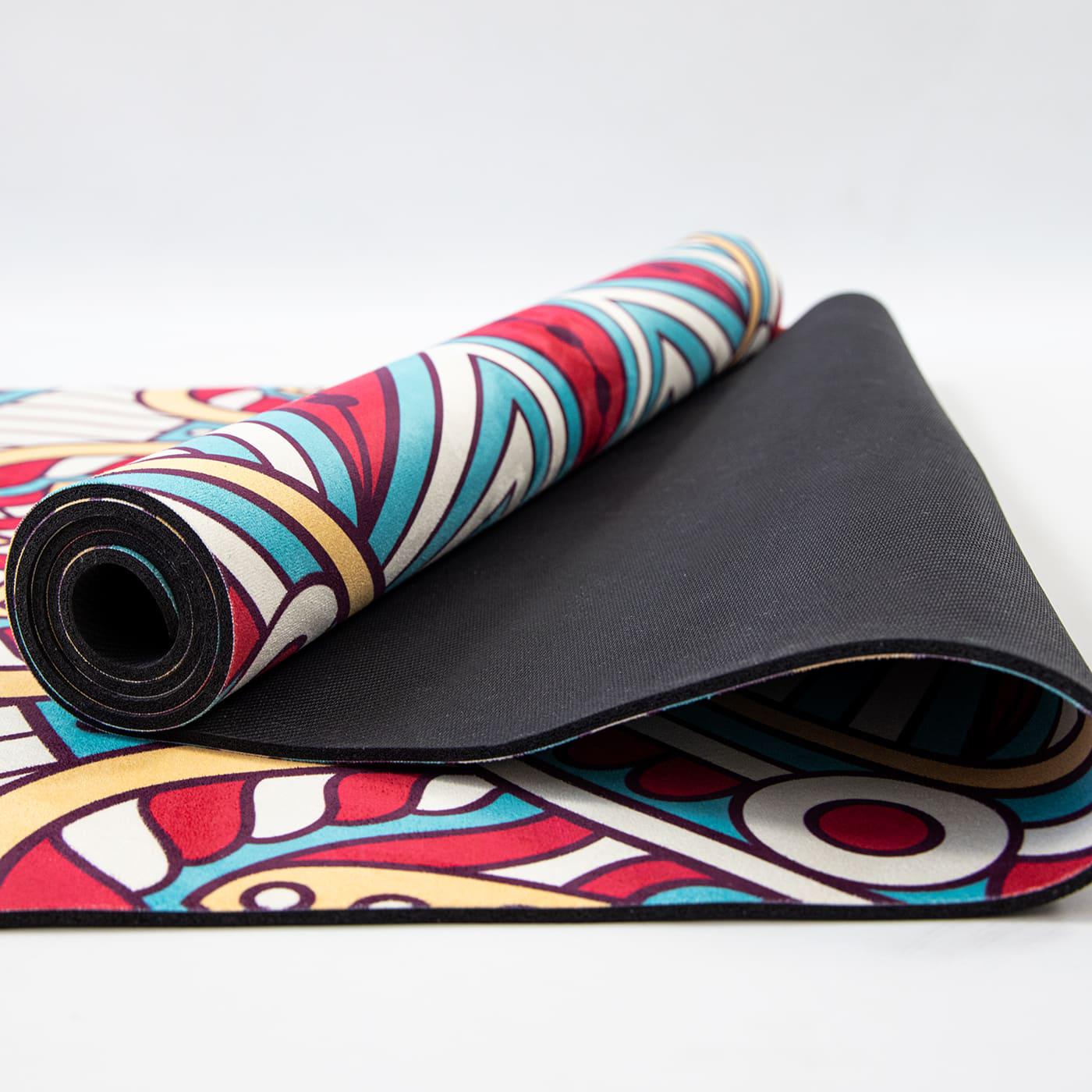 Килимок для йоги та фітнесу OSPORT каучук/замша 4 мм 183x68 см Червоно-білий (OF-0286-025) - фото 5 Килимок для йоги та фітнесу OSPORT каучук/замша 4 мм 183x68 см Червоно-білий (OF-0286-025) - фото 5