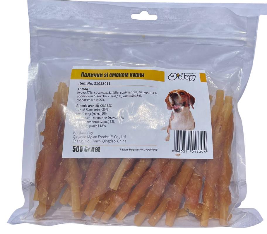 Лакомство для собак O’dog Chicken Milk Flavor Sticks Куриные палочки со вкусом молока 500 г