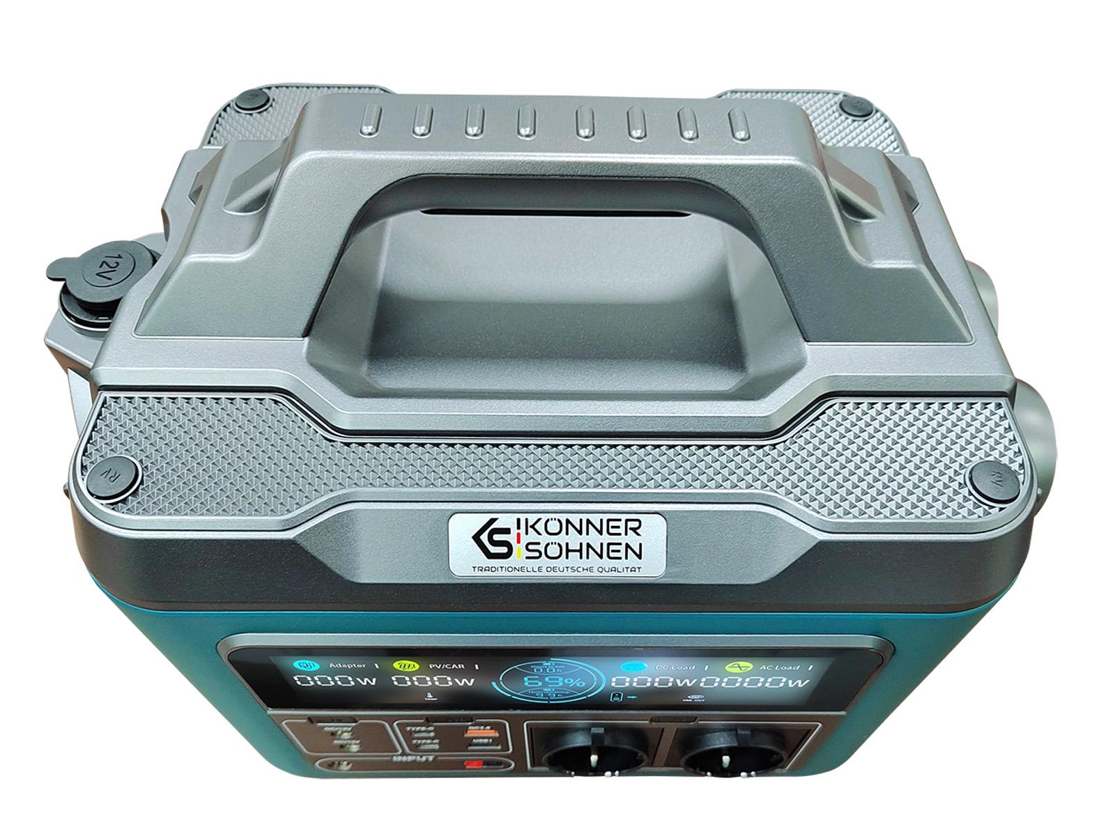 Станція зарядна Konner&SohnenKS 1200PS-FC Li-Ion 1110 Вт/год 50 А/год 22,2 В 300000 мАг 3,7 В 1200/2600 Вт (00017523) - фото 8 Станція зарядна Konner&SohnenKS 1200PS-FC Li-Ion 1110 Вт/год 50 А/год 22,2 В 300000 мАг 3,7 В 1200/2600 Вт (00017523) - фото 8