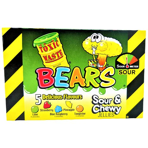 Конфета желейная Toxic Waste Gummy Bears Box 85 г (fdvdsvs)