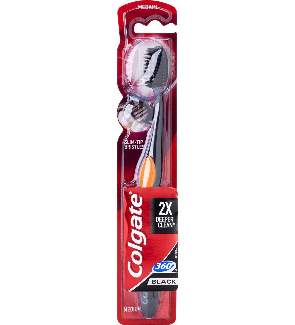 Зубна щітка Colgate 360 середня 1 шт. Black (8718951033542)