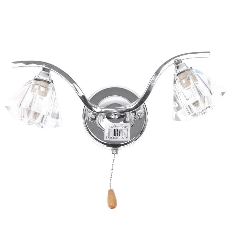 Бра спрямованого світла настінне накладне з вимикачем Brille BR-370W/2 CHR YL216