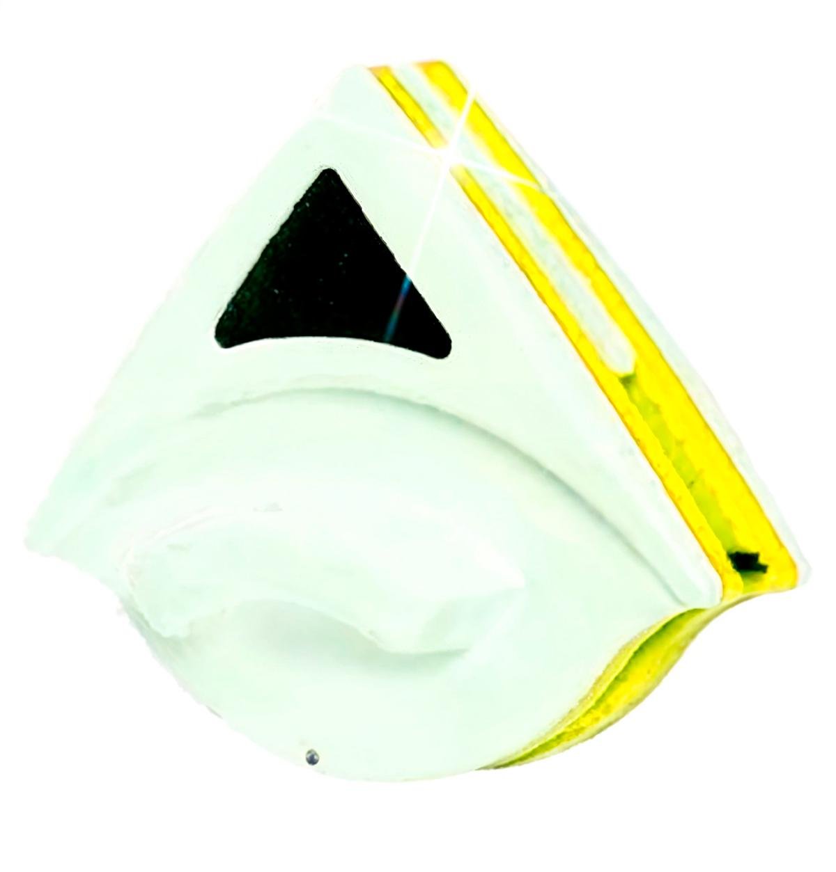 Щітка магнітна для миття вікон BRS з фіксуючим шнуром для однокамерних склопакетів Yellow/White (516719259)