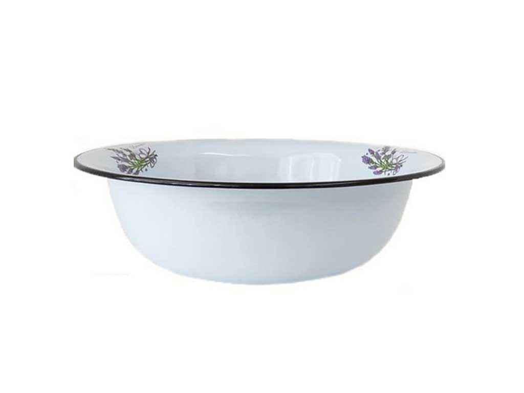 Таз Idilia букет лаванди емальований 18 л Бузковий (1017399)