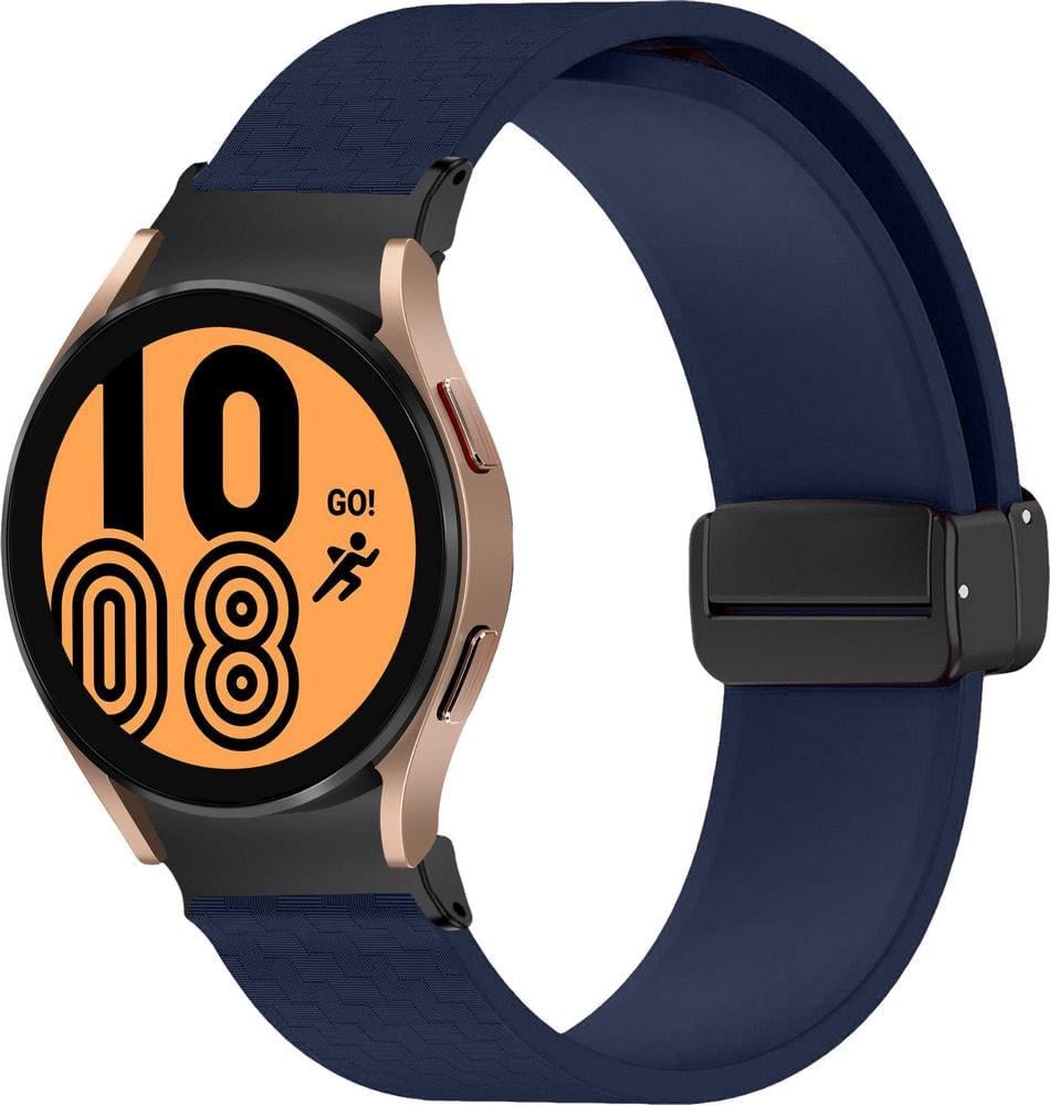 Ремінець Oncord для Galaxy Watch 4 44 мм Dark Blue (35156-5D) Ремінець Oncord для Galaxy Watch 4 44 мм Dark Blue (35156-5D)