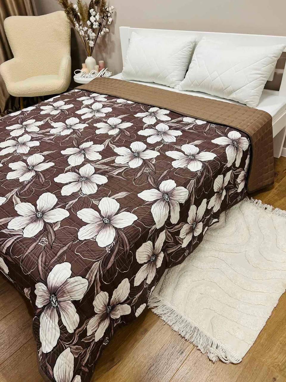 Плед на диван євро 200х220 см Коричневий (П4К-al-st-pl-003) - фото 4