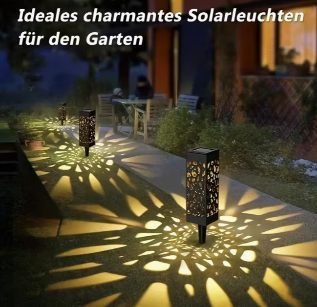 Садовий світильник на сонячній батареї ажурний для газону Тепле біле світло (1707) - фото 12