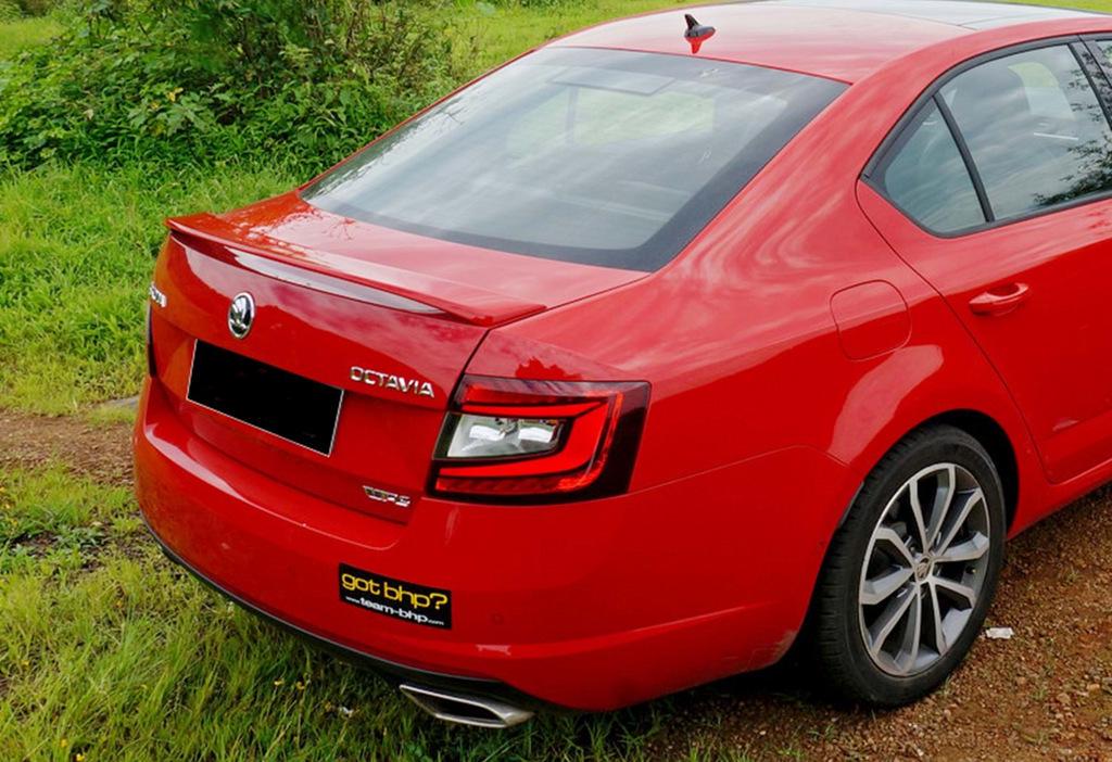 Спойлер DPT V-4 глянецевый для Skoda Octavia III A7 2013-2019 Черный (130950)