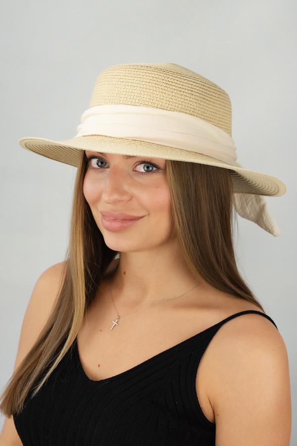Шляпа женская Braxton канотье Мишель Светло-бежевый (1708)