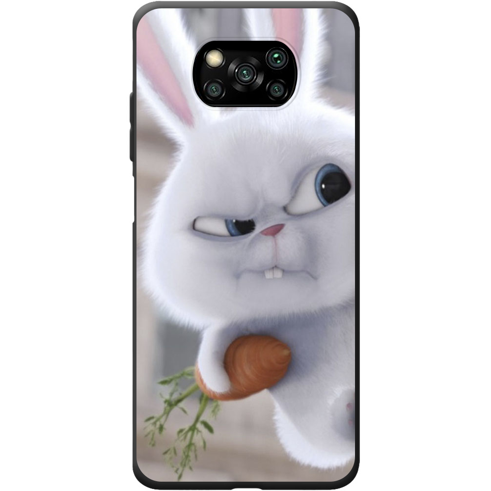 Чохол BoxFace Poco X3 Rabbit Snowball Чорний силікон (41288-up1116-41933)