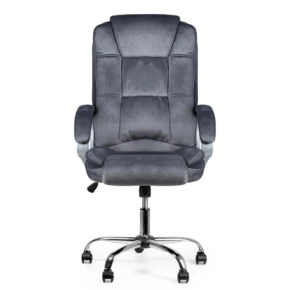Крісло офісне ергономічне Barsky Soft Microfiber з бічною підтримкою Grey (Soft-03) - фото 2
