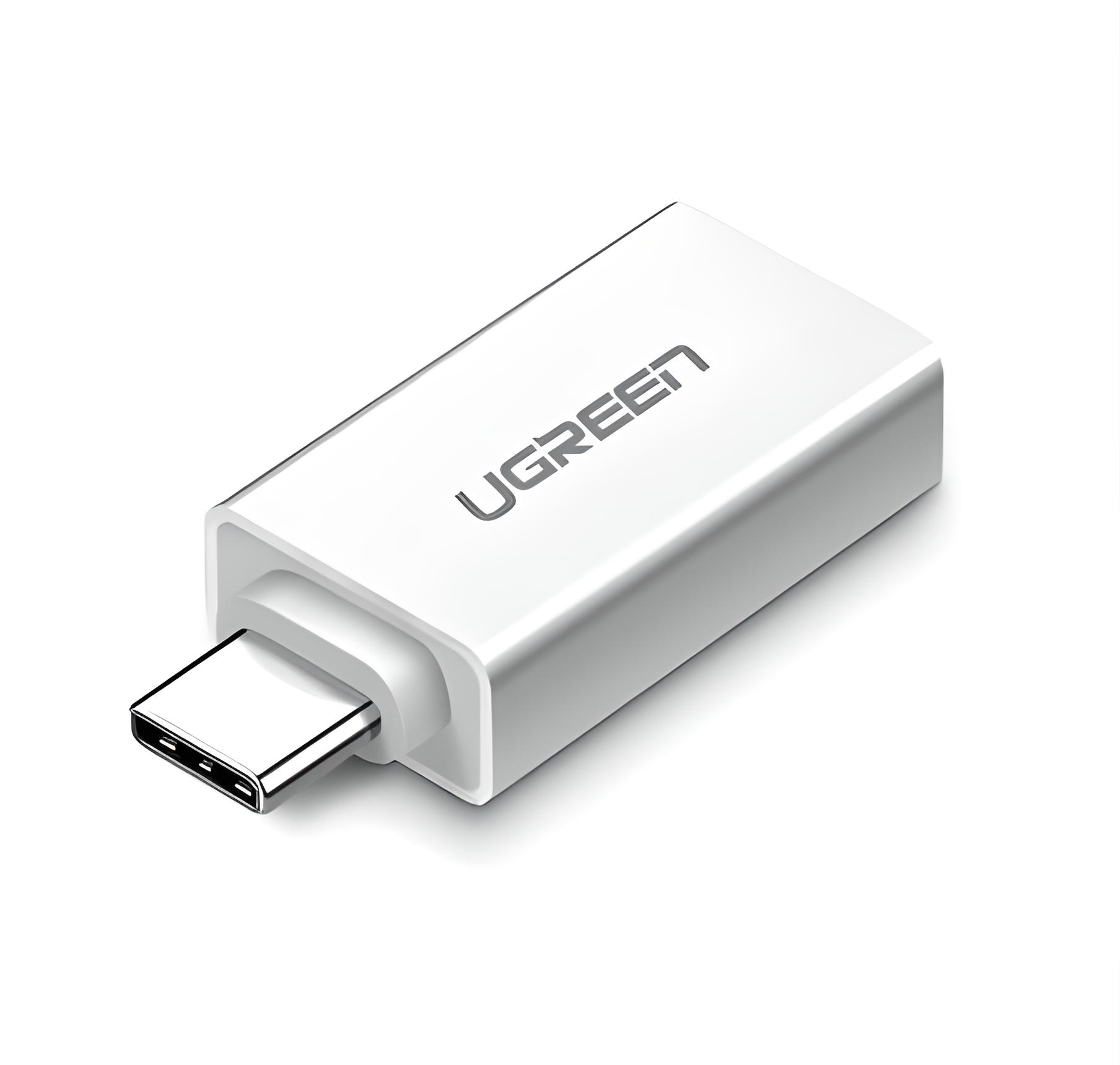 Адаптер Ugreen Type-C to USB 3,0 OTG White (US173)