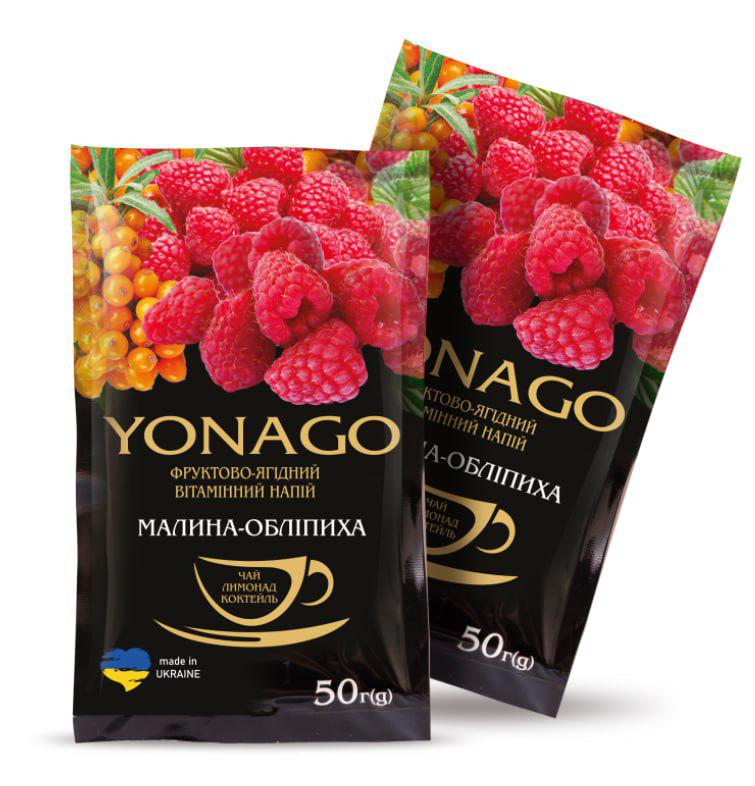 Чай Yonago концентрат напитка Малина/Облепиха 50 г 10 шт. (30070774)