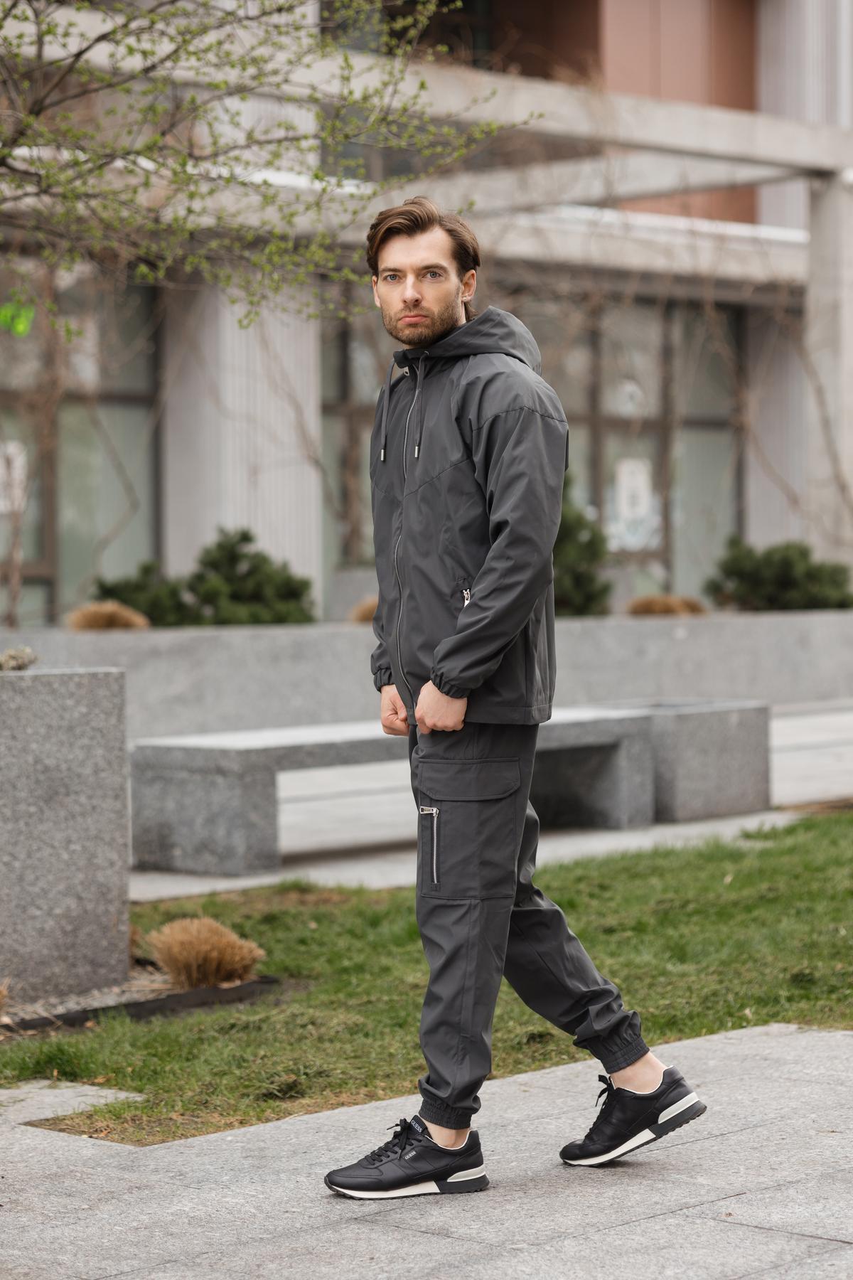 Костюм чоловічий Viter плащівка XXXL Графіт (1618227087/2/6)