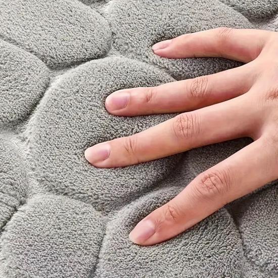 Набір килимків у ванну кімнату Камінці 2 шт. 80x50/40x50 Grey (128607) - фото 3