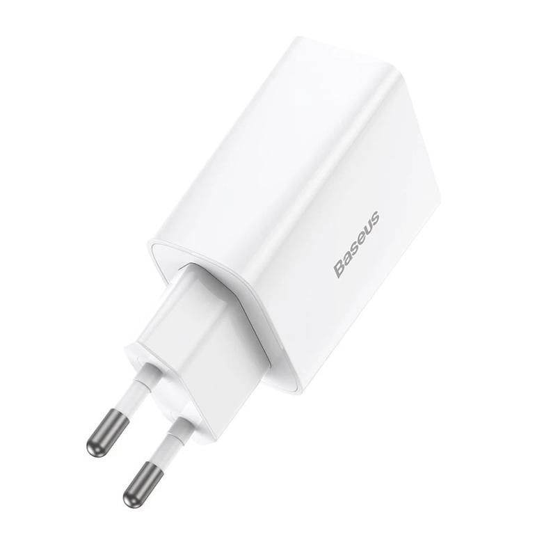 Зарядное устройство сетевое BASEUS Speed ​​Mini PD Charger 20W 1 Type-C White (32681 white) - фото 3