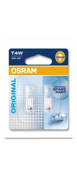 Автомобильная лампа накаливания Osram OSR 3893-2BL T4W 4 Вт 12V 2 шт. (23560327)