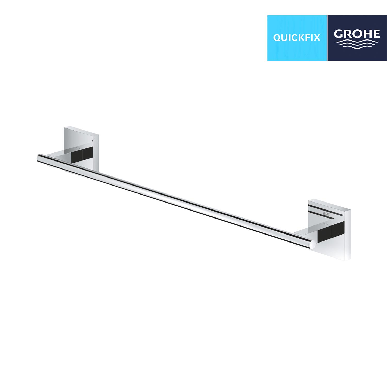 Держатель для полотенец Grohe QuickFix Start Cube 40987000 CV034608 одинарный Хром (235304) - фото 4