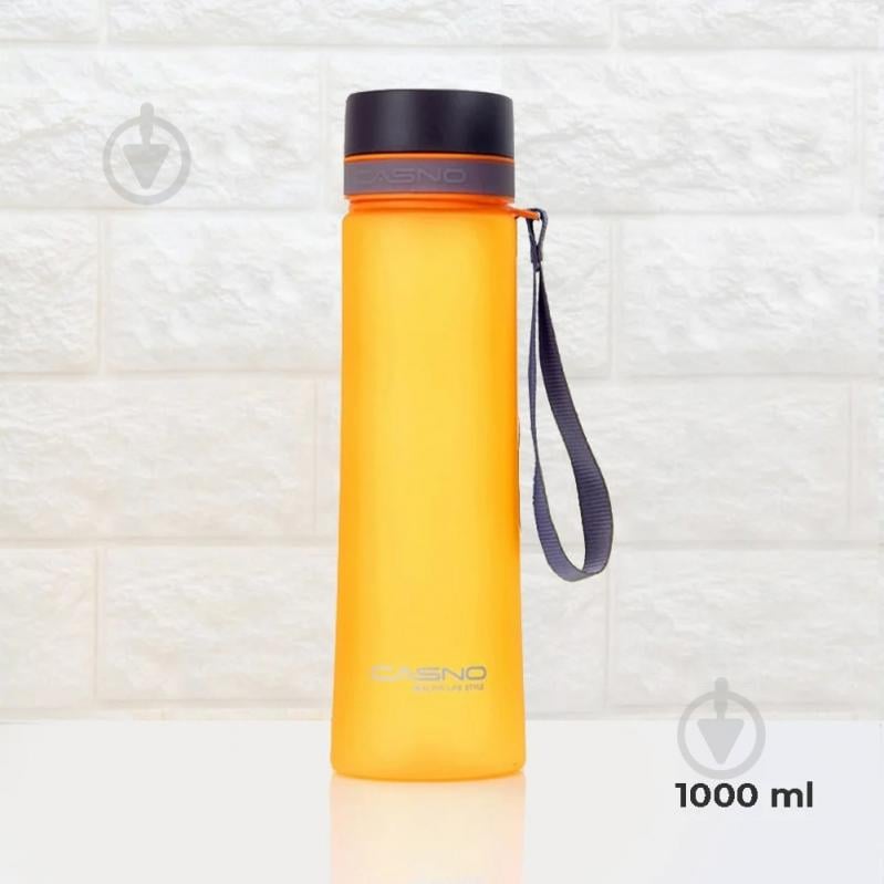 Пляшка для води CASNO 1000 мл KXN-1111 Помаранчева