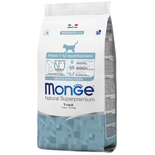Корм для кошек сухой Monge Cat Kitten с форелью 400 г (000025715)