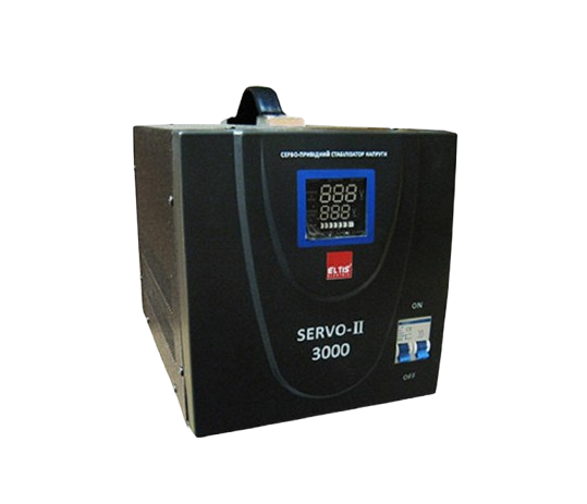 Стабилизатор напряжения Eltis Electric SERVO-II-SVC-3000VA LED цифровой 3000 ВА 1-фазный (01444)