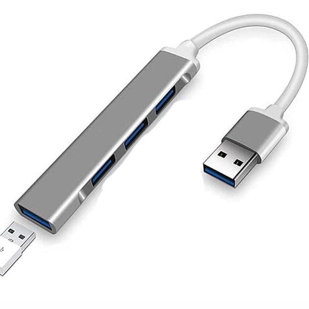 Концентратор-перехідник USB-хаб на 4 порти металевий (AND 2-11)