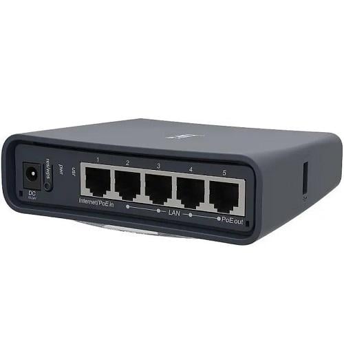Маршрутизатор MikroTik RB952UI-5AC2ND-TC hAP ac lite tower PoE 2,4GHz b/g/n 5GHz a/n/ac 300 Мбит/с (558217) - фото 5