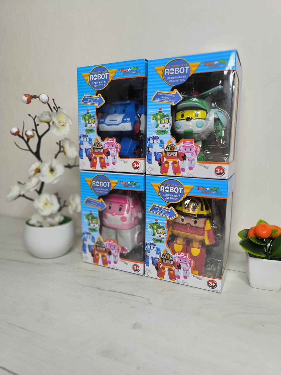 Набір трансформерів Робокар Полі Рятувальна команда 4 шт. - фото 1 Набір трансформерів Робокар Полі Рятувальна команда 4 шт. - фото 1