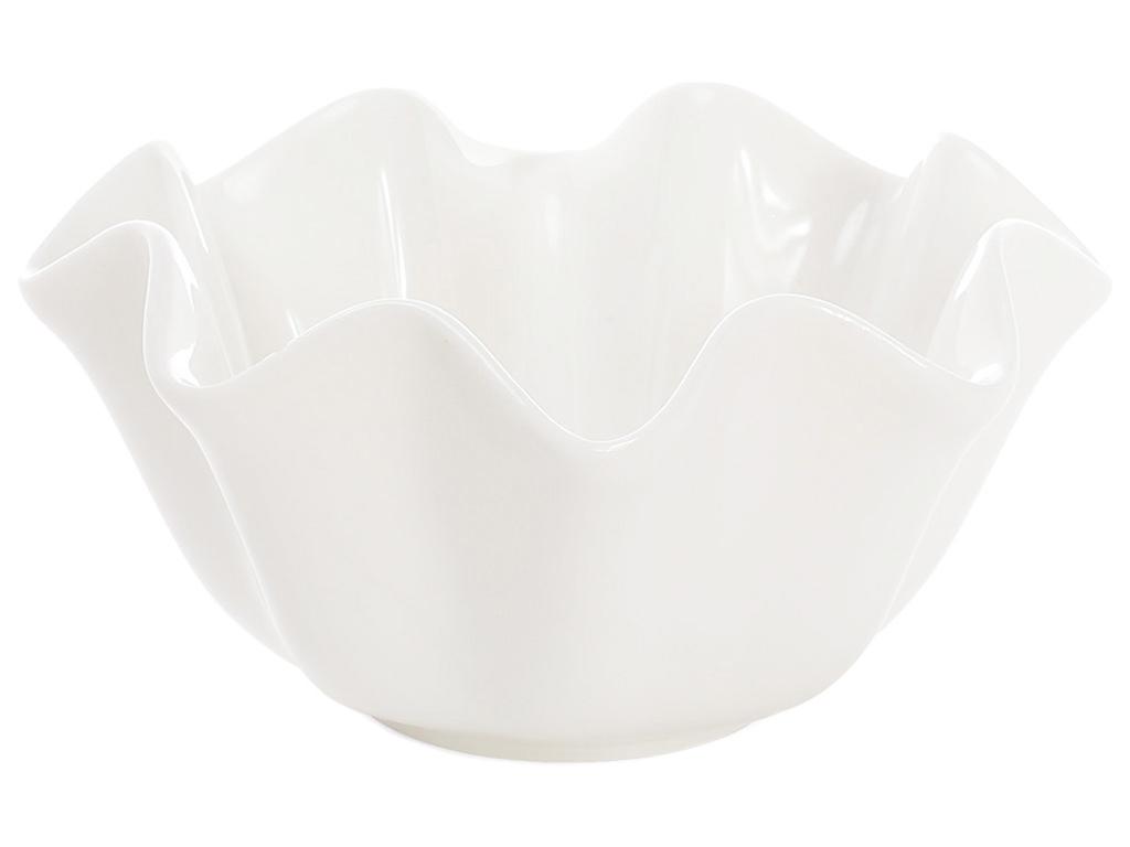 Салатник фарфоровый Волна 275 мл Белый (BDI-988-114)