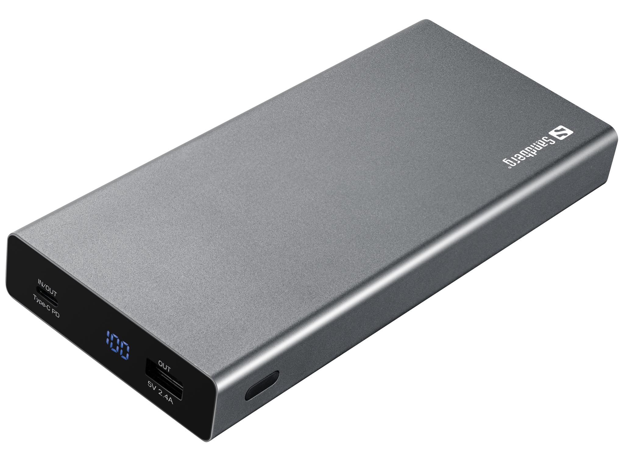 Зовнішній акумулятор Sandberg USB-C PD 100 W 20000 (420-52)