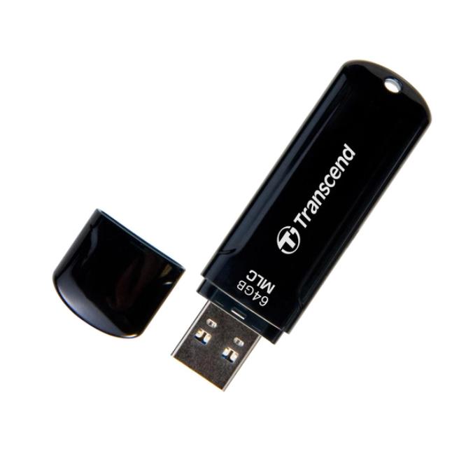 Флэш-память Transcend JetFlash 750 64 Gb USB Type-A 3.1 Черный (583329)