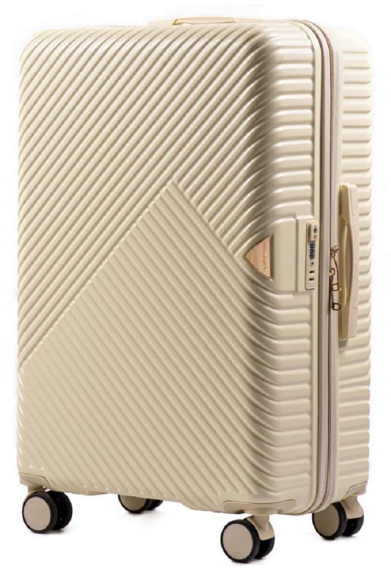 Чемодан пластиковый Wings wn01 большой Шампань (Wp00324)