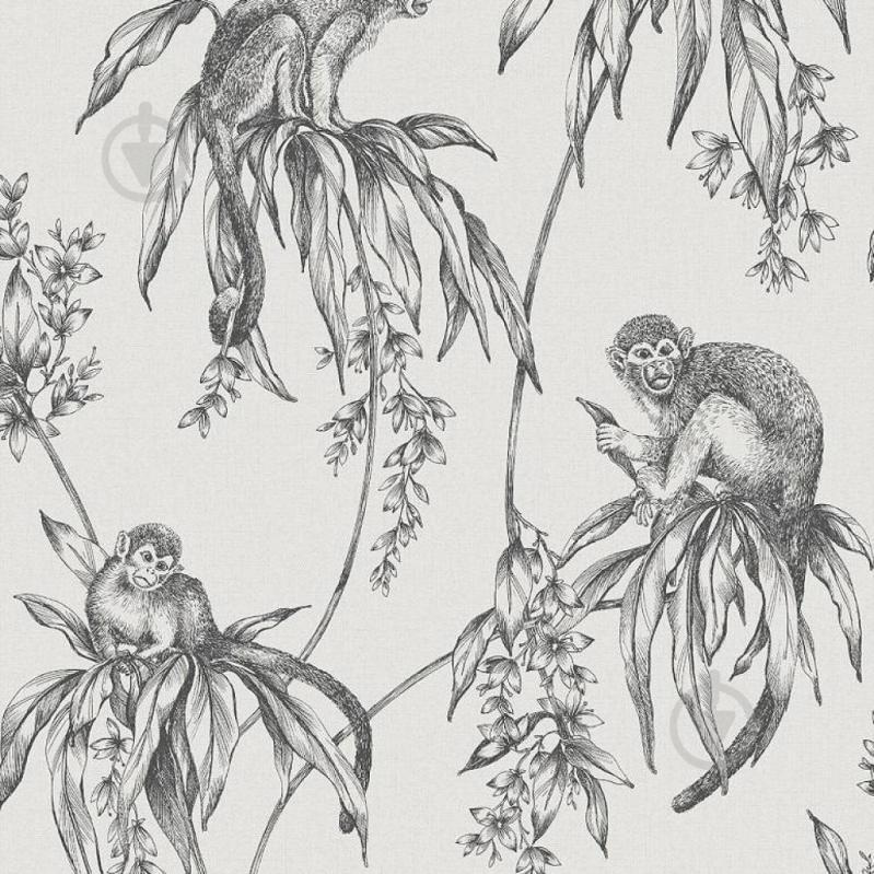 Виниловые обои на флизелиновой основе Graham Brown Kabuki 106157 0.53 х 10.05 м Серый