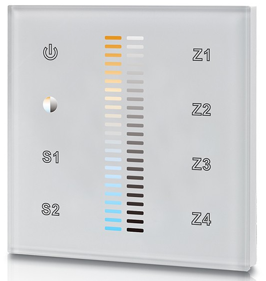 Панель встроенная SR-2830B 220VAC CCT 4 зоны White (17738)