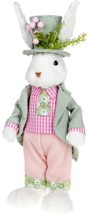 Фигура декоративная Кролик в цилиндре 17х12х45 см пенопласт (BD-NY27-908)