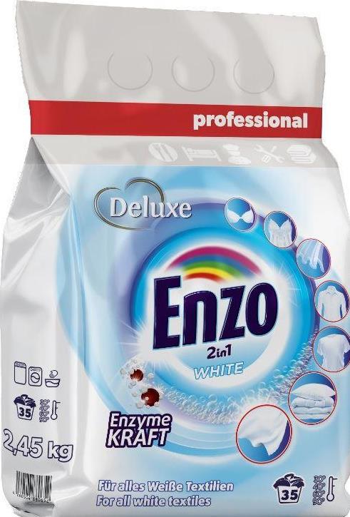 Пральний порошок Deluxe Enzo 2в1 White 2,45 кг (17104) Пральний порошок Deluxe Enzo 2в1 White 2,45 кг (17104)