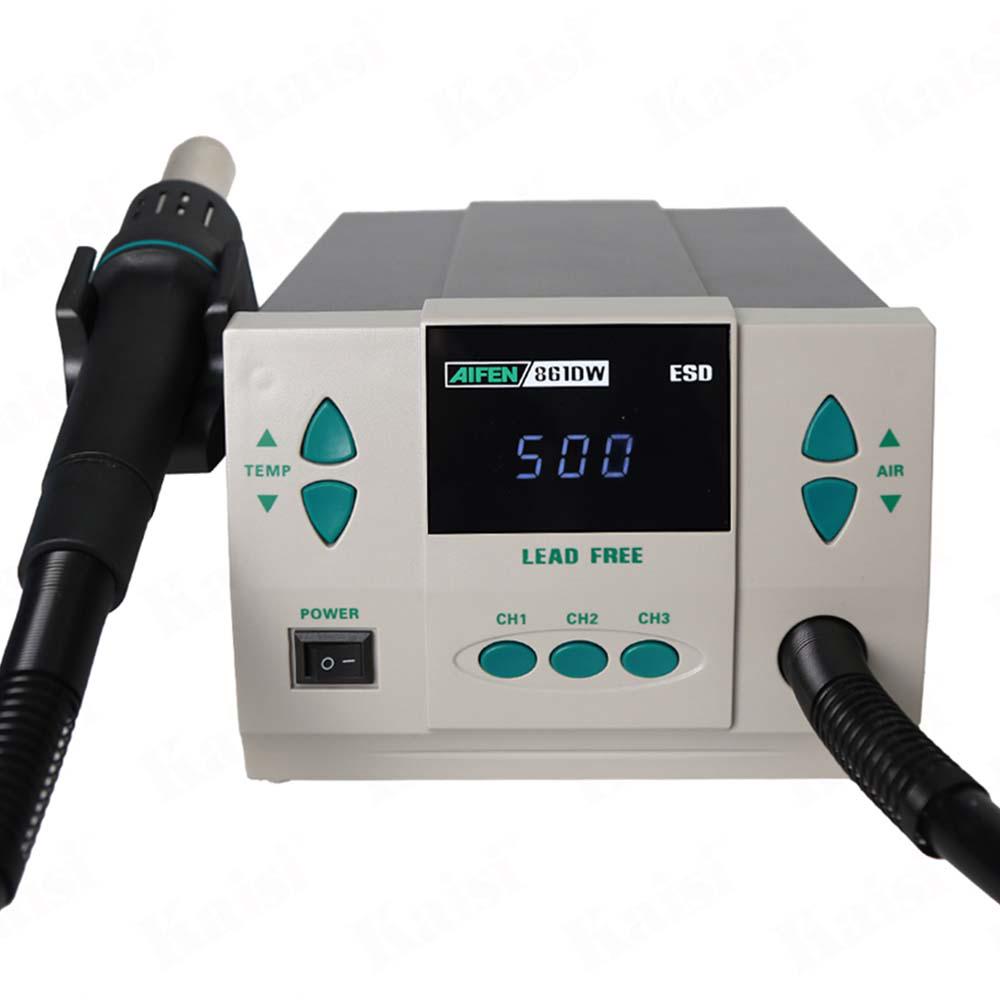 Паяльник Aifen 861DW фен/100-500°С/7 насадок/3 канала памяти/1000 Вт