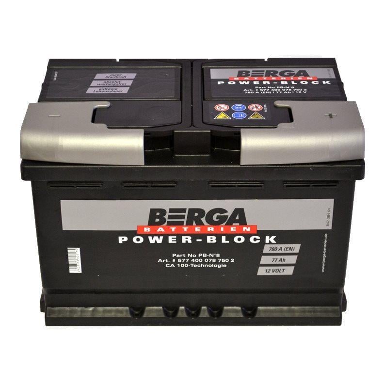 Аккумулятор автомобильный Berga Power Block EN 577400078 6СТ-70Ah 780A (28722)