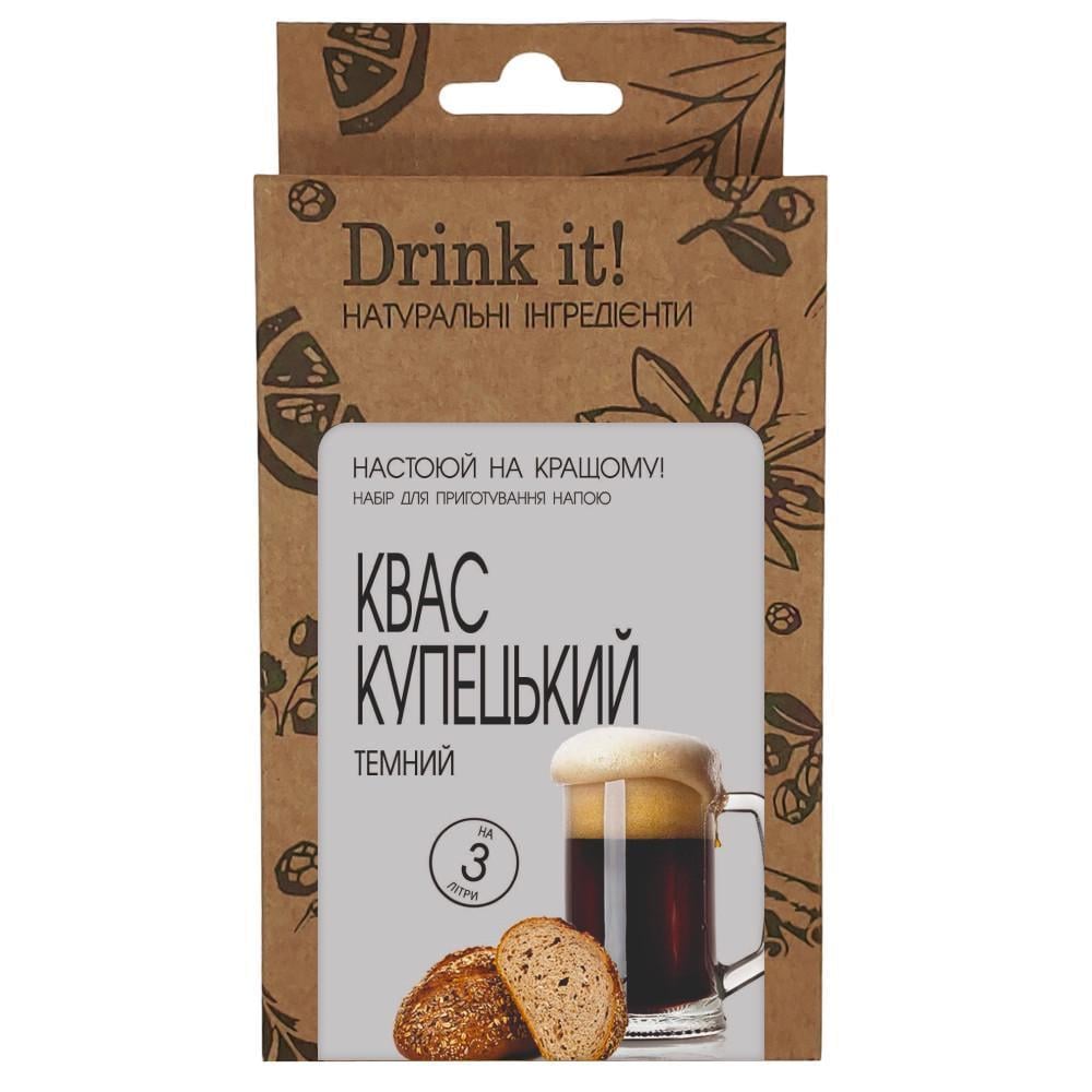 Набір для настоювання Drink it Квас купецький темний (16700) Набір для настоювання Drink it Квас купецький темний (16700)