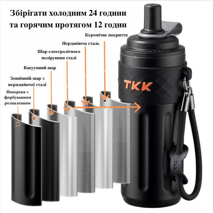 Термос із соскою TKK2034 500 мл Чорний (2640464005) - фото 7 Термос із соскою TKK2034 500 мл Чорний (2640464005) - фото 7