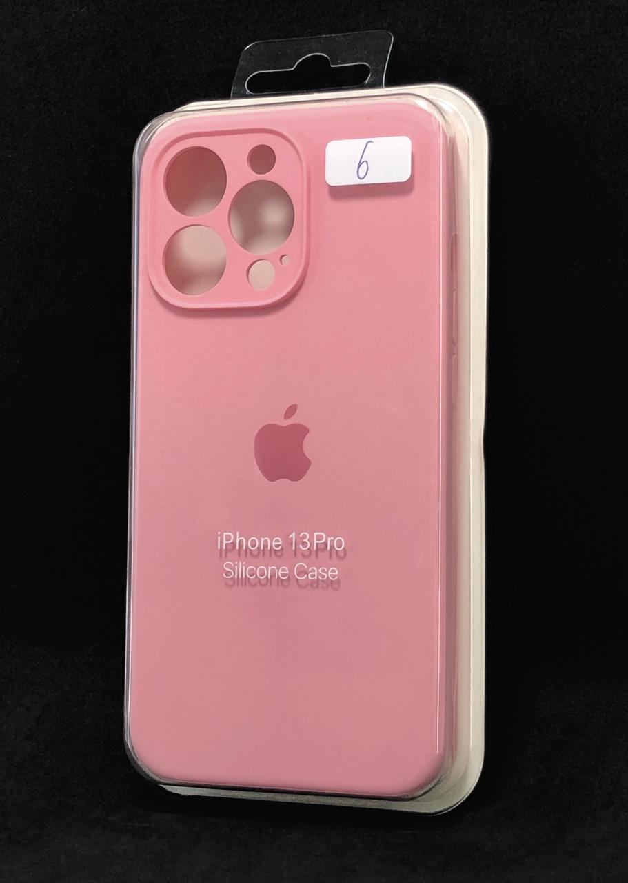 Чехол для телефона iPhone 13Pro Silicone Case FULL Camera №6 light pink - фото 1