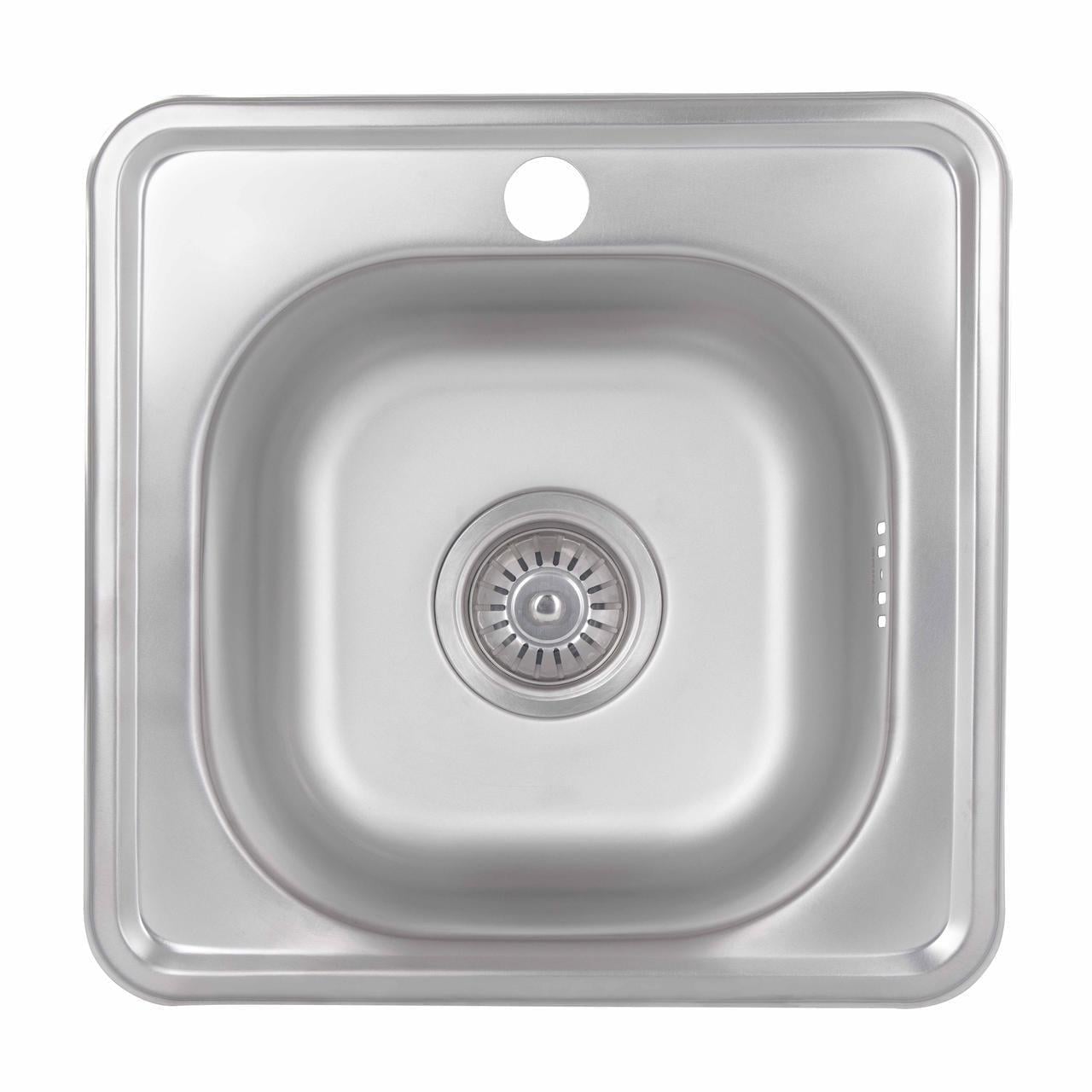 Кухонна мийка Brinex 3838 0,6 мм Satin (BRIN3835SAT06)
