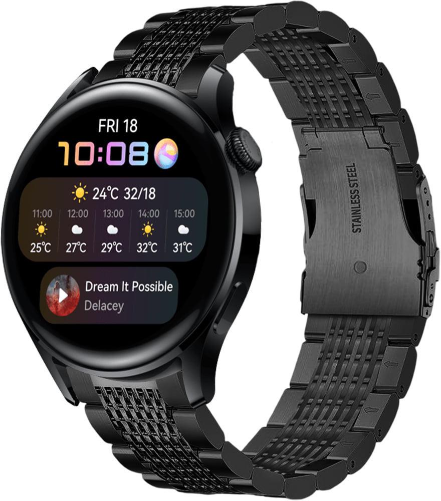 Ремешок металлический Gripix для Huawei Watch 3 Black (42055-2B)