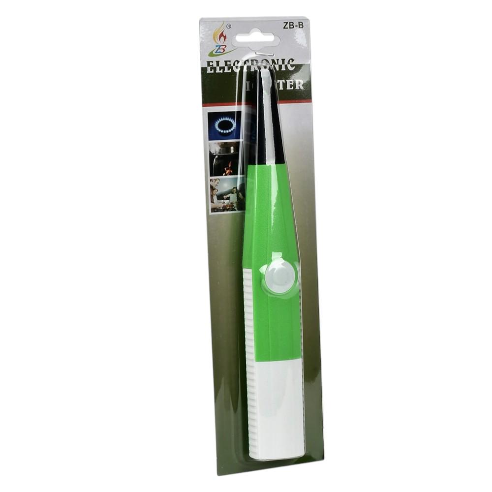 Зажигалка пьезоэлектрическая для газовых приборов Stenson R93748 27х7 см Белый с салатовым (26074911)