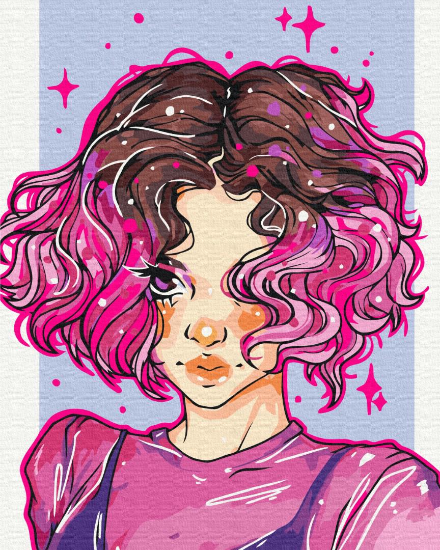 Картина по номерам Brushme Яркие локоны 40x50 см (BS53521)